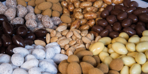Amandel amandel chocolade coating drageren