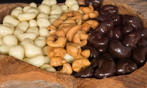 biologische cashews cashew chocolade coating drageren