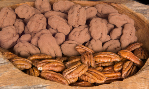 pecans chocolade coating drageren