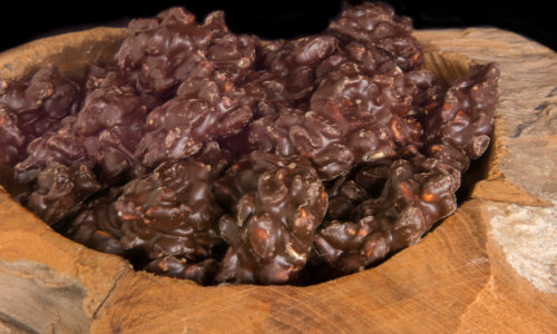 Biologische pindarotsjes chocolade coating drageren