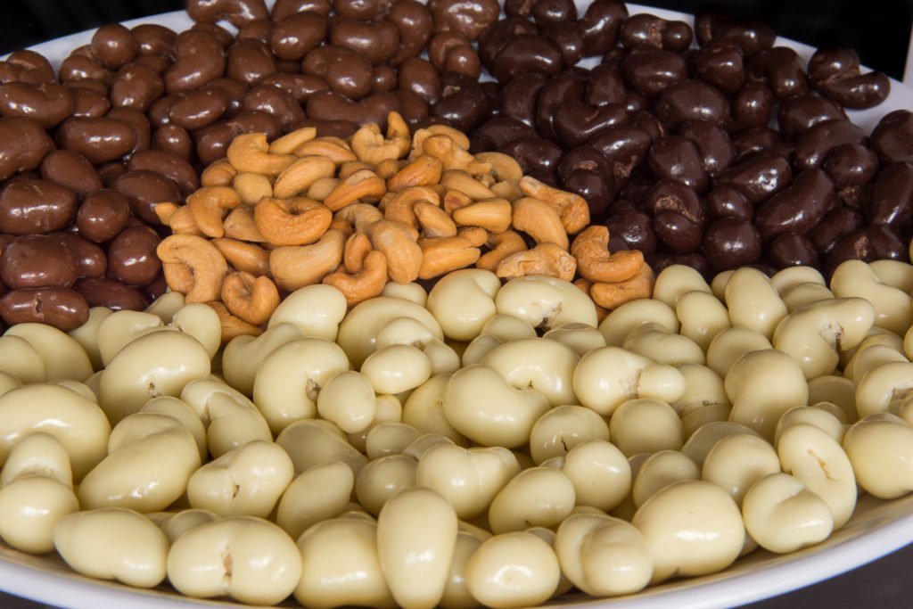 cashews chocolade coating drageren
